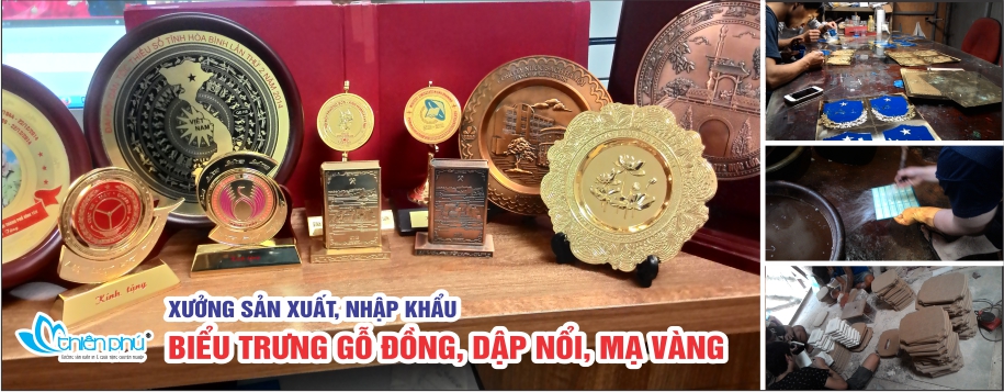 xưởng sản xuất biểu trưng gỗ đồng