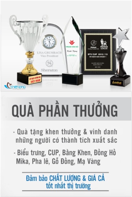 QUÀ TẶNG PHẦN THƯỞNG