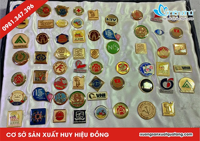 Cơ sở sản xuất huy hiệu đồng, Xưởng sản xuất huy hiệu cài áo in logo,cung cấp huy hiệu cài áo giá rẻ