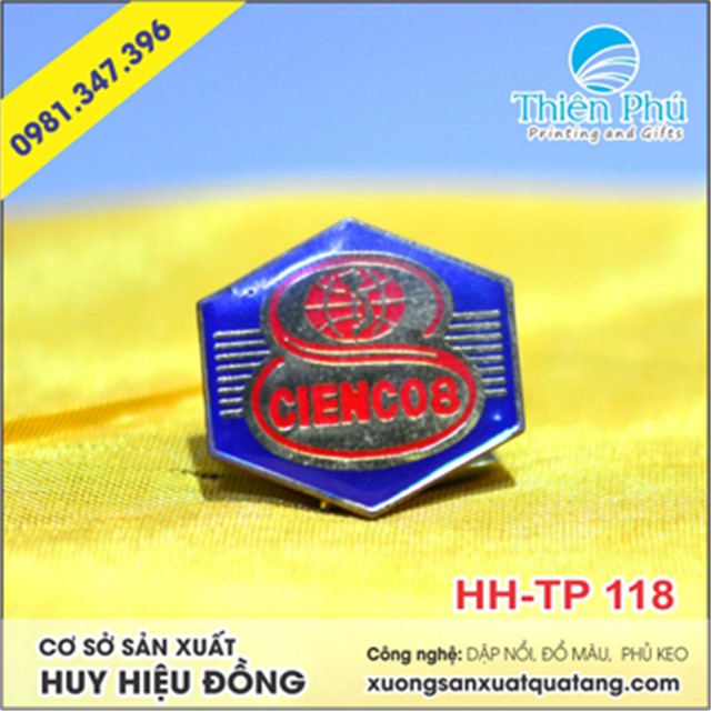 huy hiệu đồng cienco 8