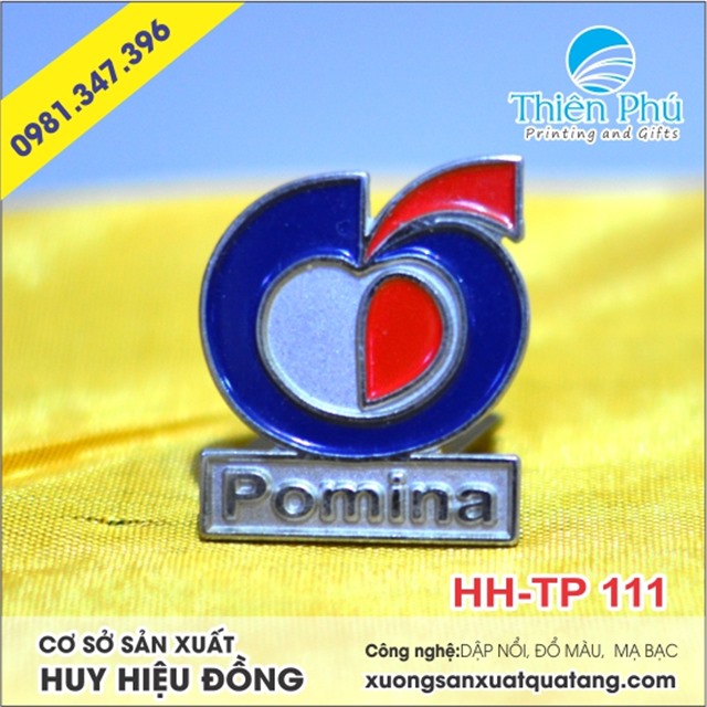 Huy hiệu đồng POMINA