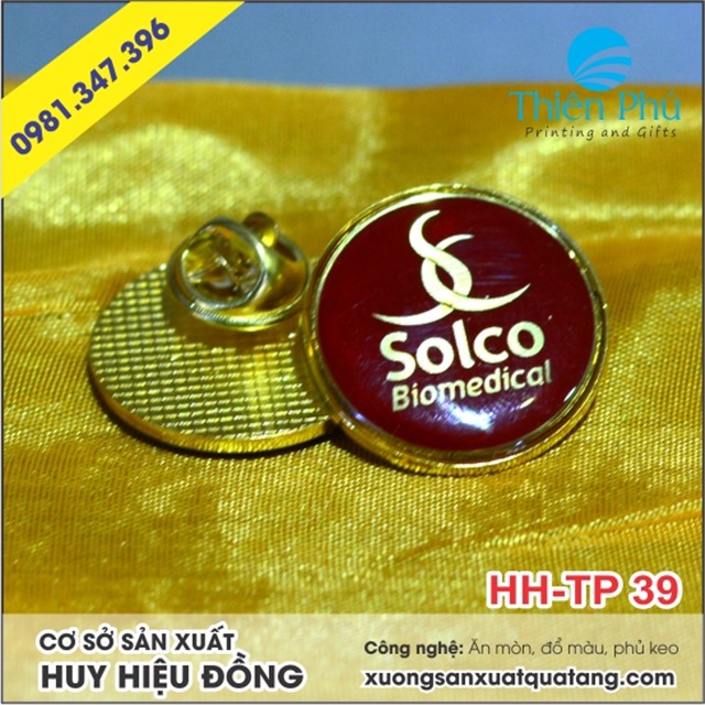 Huy hiệu đồng ăn mòn SOLCO