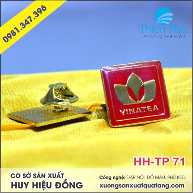 Huy hiệu đồng VINATEA