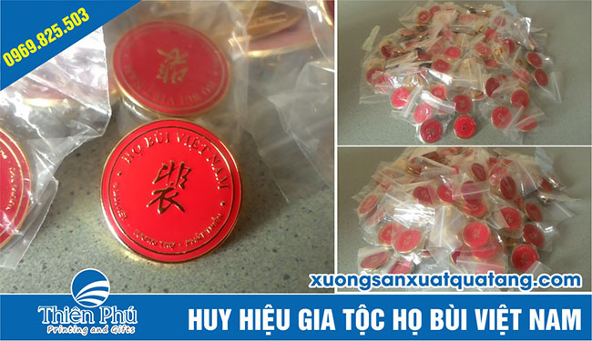 cơ sở sản xuất huy hiệu họ Bùi