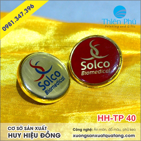 Huy hiệu đồng ăn mòn Solco