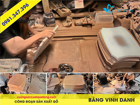 sản xuất bảng vinh danh gỗ đồng