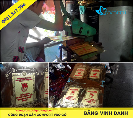 sản xuất bảng vinh danh gỗ đồng