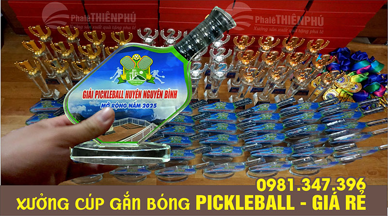 cúp giải đấu pickleball 04