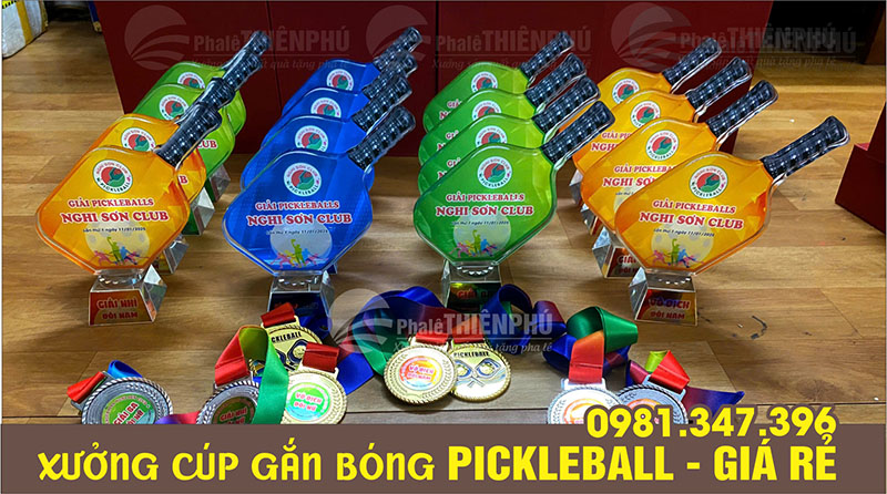 cúp giải đấu pickleball 05