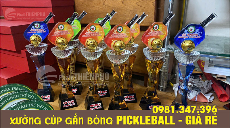 cúp giải đấu pickleball 07