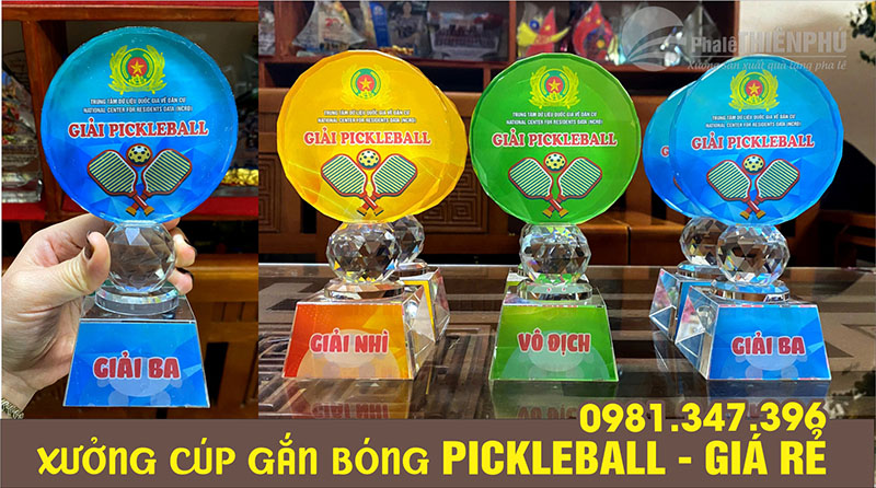 cúp giải đấu pickleball 09