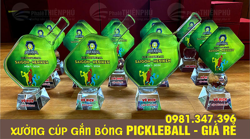 cúp giải đấu pickleball 12