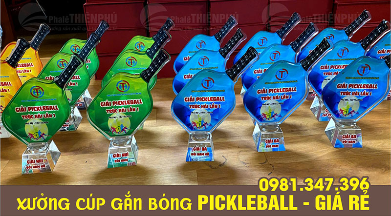 cúp giải đấu pickleball 13